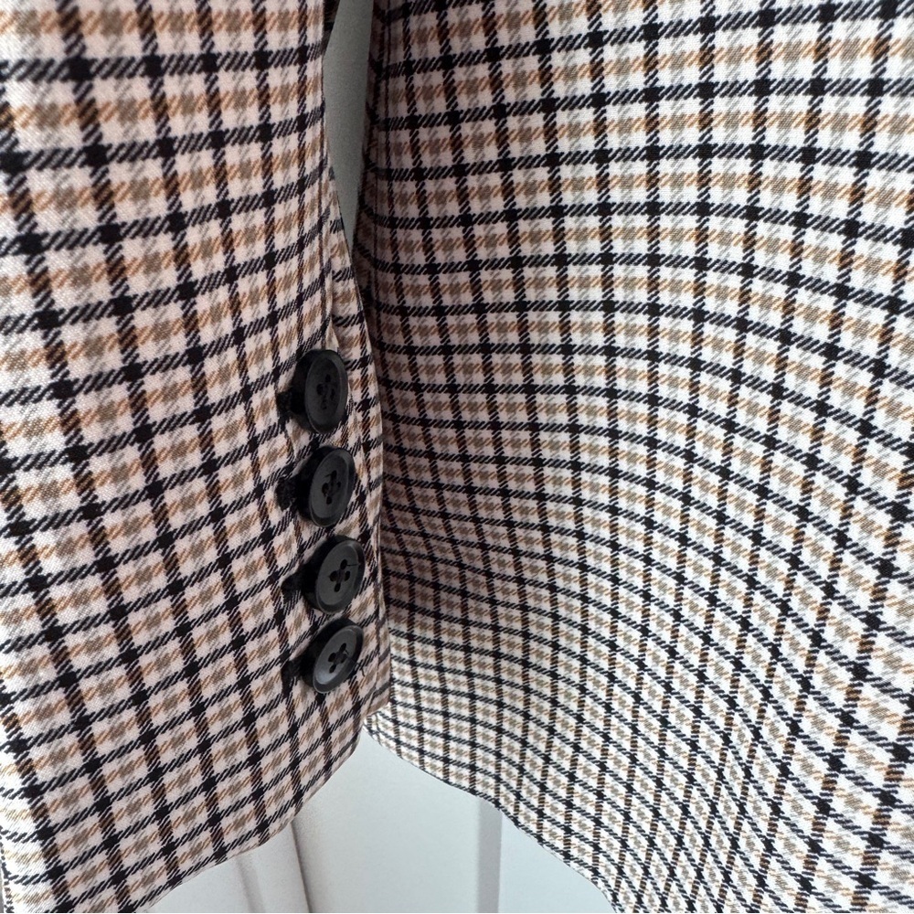 Vince Camuto Check Notched-Collar Single-Button Blazer Jacket XL V362948V NWT - Picture 7 of 14